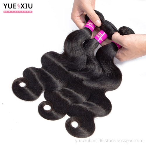 Virgin Brazilian Body Wave Hair Bundles With Closure 100% Human Hair Wholesale Virgin Hair Vendors